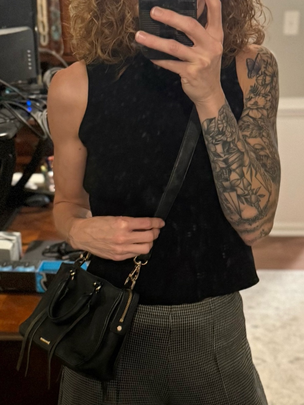 Rebecca Minkoff Genuine Leather Micro Regan Satchel 🖤 - Picture 8 of 8